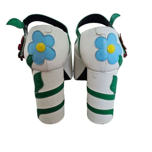 dELiA*s Floral Retro Thru The Motions Platform Flower Mary Janes Shoes size 7 - Picture 5 of 11